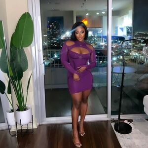 Fashion Nova Vibrant Purple Knit Top